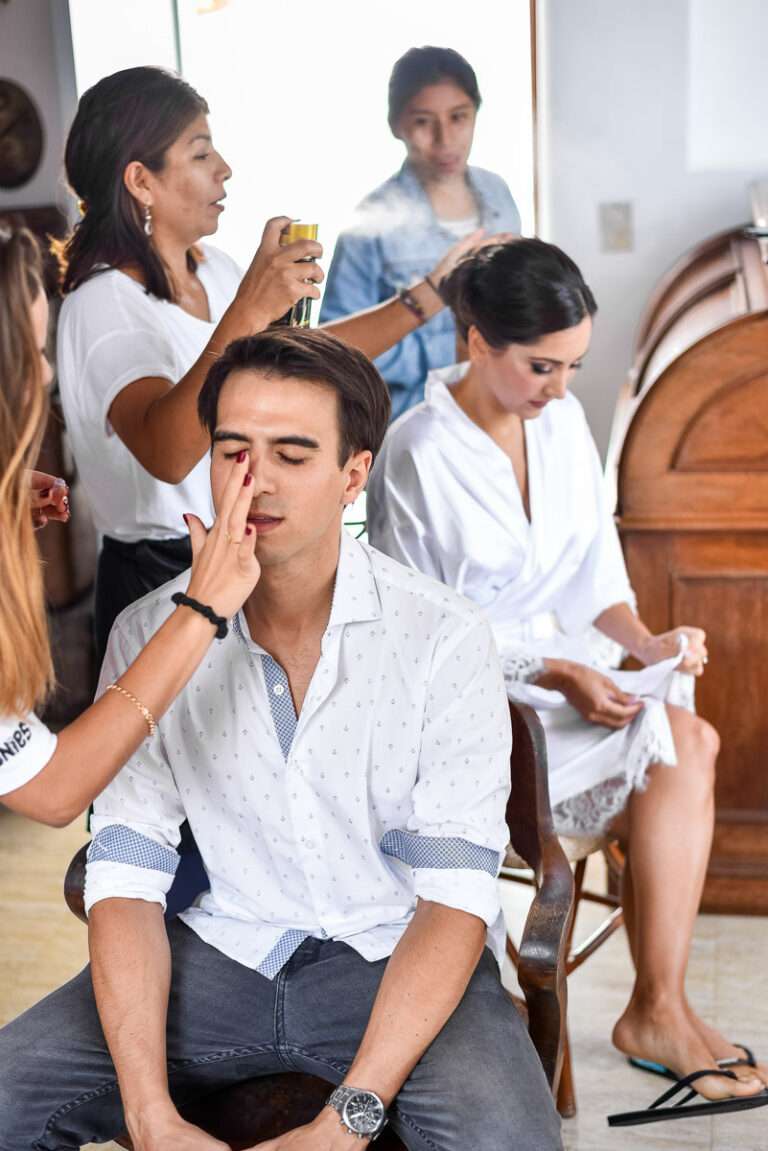 Detalle de los preparativos