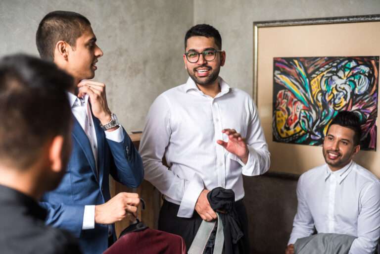 Brindis durante el banquete
